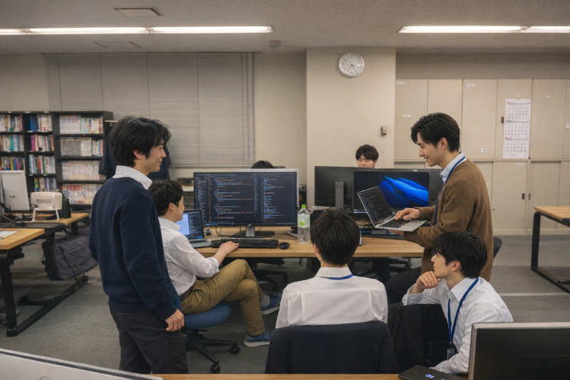 チーム作業の様子